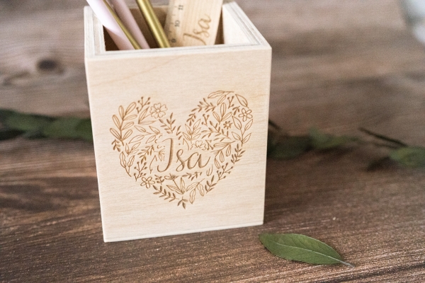 Stiftehalter Herz -personalisiert-